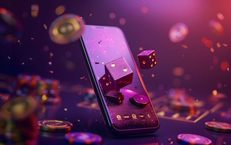 Tim dukungan pelanggan grafikjitu berbicara melalui headset dengan latar ruang kerja yang modern